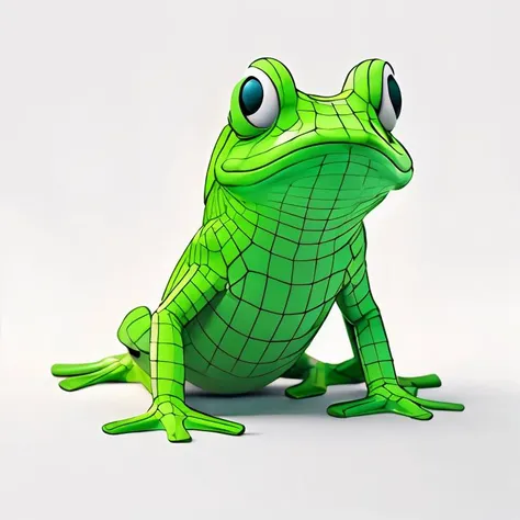 <lora:Round_animal:0.65>,frog, wireframe, <lora:topo_v3Fix_wireframe:0.8>,masterpiece, best_quality, white background, <lora:GrayClay_V1:1>