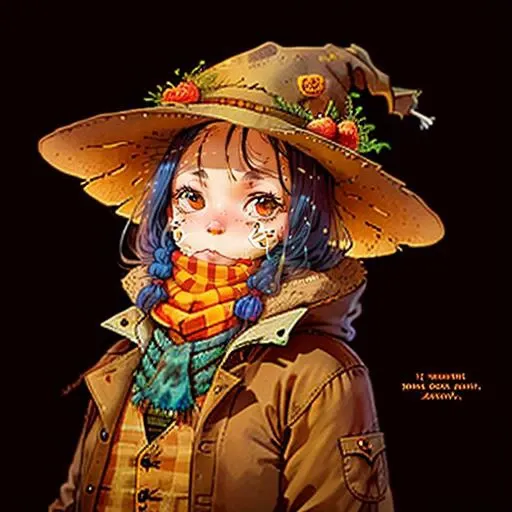 a scarecrow, bob_zivkovic <lora:Bob_Zivkovic_v3:0.7>