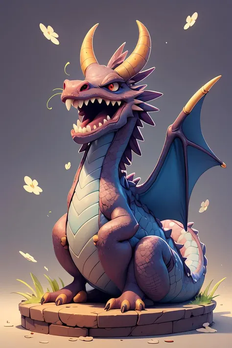 masterpiece,best quality,high quality,a dragon,cartoon,bob_zivkovic ,<lora:Bob_Zivkovic_v3:0.4>,