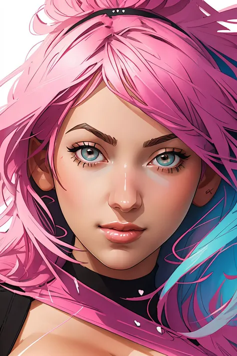 portrait of DEN_jana_defi (headshot:1.1), 1girl, DC_hero_girl, looking at viewer, (masterpiece, best quality, ultra-detailed, best shadow),, sticker of a girl from dc comic, Kim Jung gi, freedom, soul, digital illustration, comic style, centred, approaching perfection, dynamic, highly detailed, watercolour painting, artstation, concept art, smooth, sharp focus, illustration, art by Carne Griffiths and Wadim Kashin ,