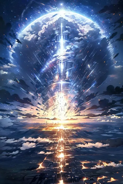 EpicSky, outdoors, sky, cloud, signature, blue_sky, no_humans, cloudy_sky, star_(sky), scenery, starry_sky, fantasy, planet
 <lora:EpicSky-000006:0.9>, (masterpiece,best quality:1.5)