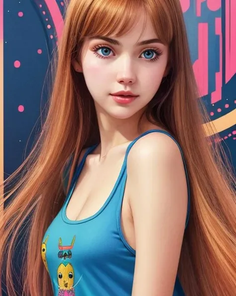 best quality,masterpiece,highly detailed,ultra-detailed, <lora:neg4all_bdsqlsz_V3.5:-1> <lora:70Style_last:2> 70s Illustration Style
1girl, upper body, ,tank top,