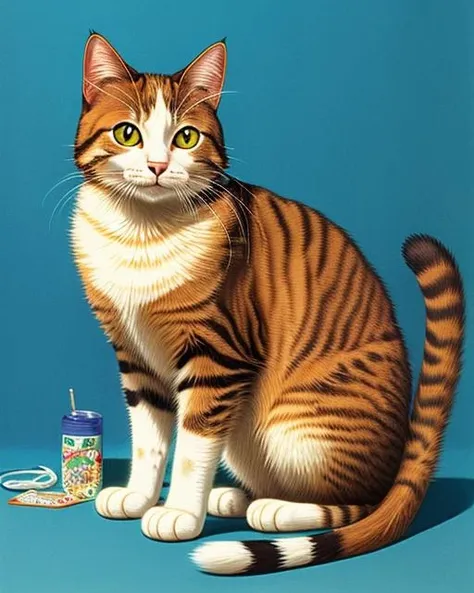 best quality,masterpiece,highly detailed,ultra-detailed, <lora:neg4all_bdsqlsz_V3.5:-1> <lora:90Style_last:0> 90s Illustration Style
1 cat no humans