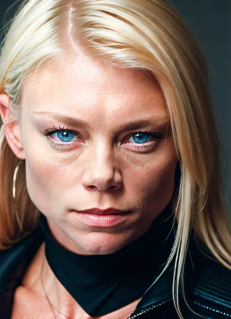 portrait of Peta Wilson, epic (photo, studio lighting, hard light, sony a7, 50 mm, matte skin, pores, colors, hyperdetailed, hyperrealistic), <lyco:Peta Wilson:1.0>