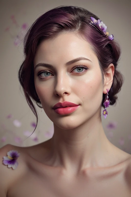 pregant, ((best quality)), ((masterpiece)), (detailed),nsfw, photorealistic, ultra high res, intricate, hyperdetailed, (skindentation), cute, feminine, detailed body , (detailed face:1.1), (outlined iris), (hidrocor lenses), (perfect eyes), 4k, beautiful,
large lips:1.3 (parted lips:1.3) and (lips filler:1.3) and (silicon lips:1.3), (thick lips:1.3), large breasts:1.3, she has burgundy and purple colored short length with a gamine haircut and braided hair hair style, art by Ellen Jewett and trending deviantart,