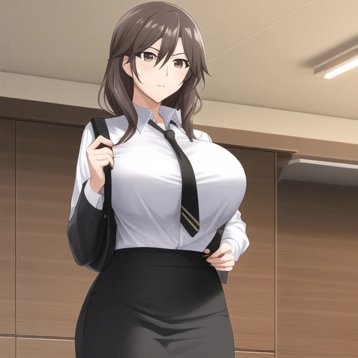 <lora:Orimura_Chifuyu:0.45> Orimura_Chifuyu, big_breasts, standing, suit, pencil_skirt,
