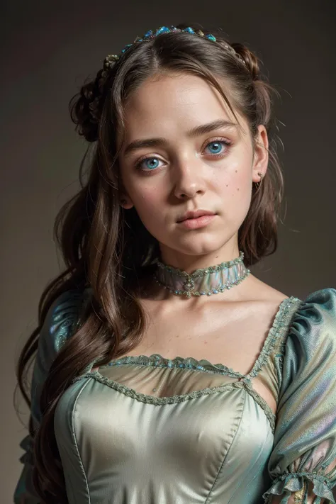 (masterpiece, best quality, high resolution:1.2), Intricate, Detailed Illustration, Dirty Muted Colour Palette, Highly Detailed, Perfectly Detailed Eyes, Studio Lighting, Thematic Background,
(Victorian Girl, Iridescent Gowns:1.3), Face Focus, Head Tilt
<lora:epiCRealLife:1>
<lora:epiCRealismHelper:1>