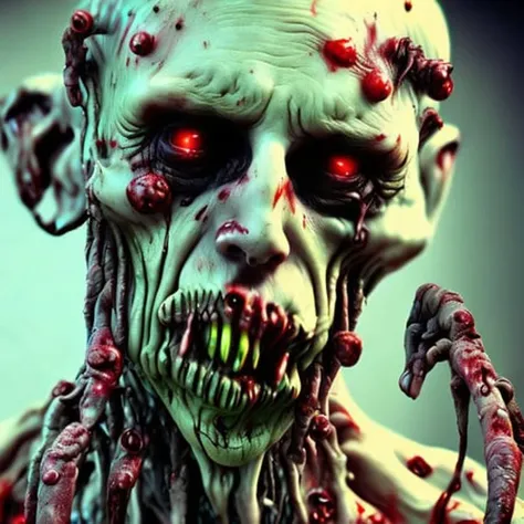 AtrozSinistral style gore bizarre zombie, human multiladed men