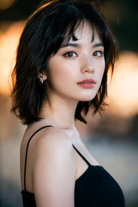 (masterpiece, best quality, beautiful quality, photorealistic, detailed lighting, extremely detailed skin, extremely detailed hair, shadows, 8k, a picture of a woman, black hair, upper body, 1girl, looking at viewer, fcPortrait:1.2), <lora:add_detail:1>, <lora:kakeimiwako_lora-06:0.9:OUTALL>, kakeimiwako