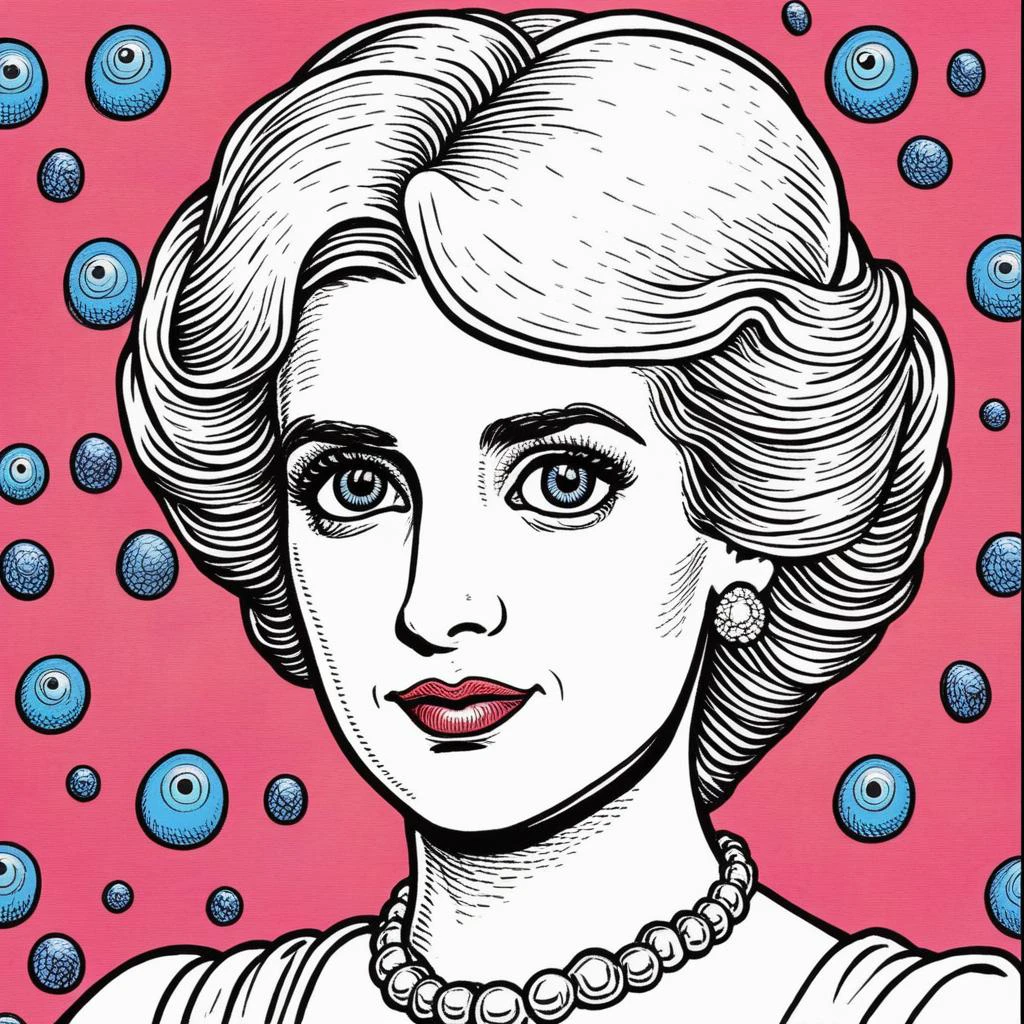 Basil Wolverton "Spaghetti and Meatballs" Style LORA