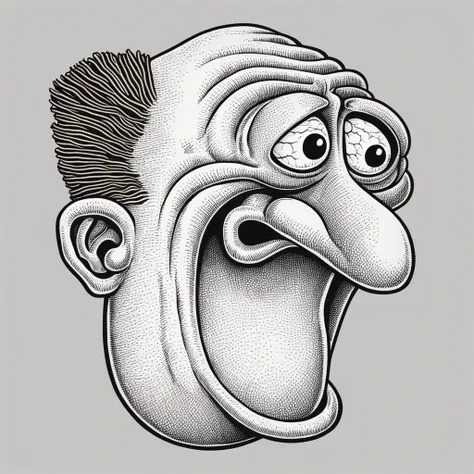 in basilwolverton style <lora:BasilWolvertonComboStyleXL_v1.1-000012:0.8> color line art
grotesque hand drawn illustration of a Specter in basilwolverton style, parody,
with a Frightened expression
with ulcers,warts,tongue out,forehead wrinkles,bulging eyeballs
clean lines, bold outline, crisp features, extremely detailed, tiny details, disgusting features, gross, ugly
simple background