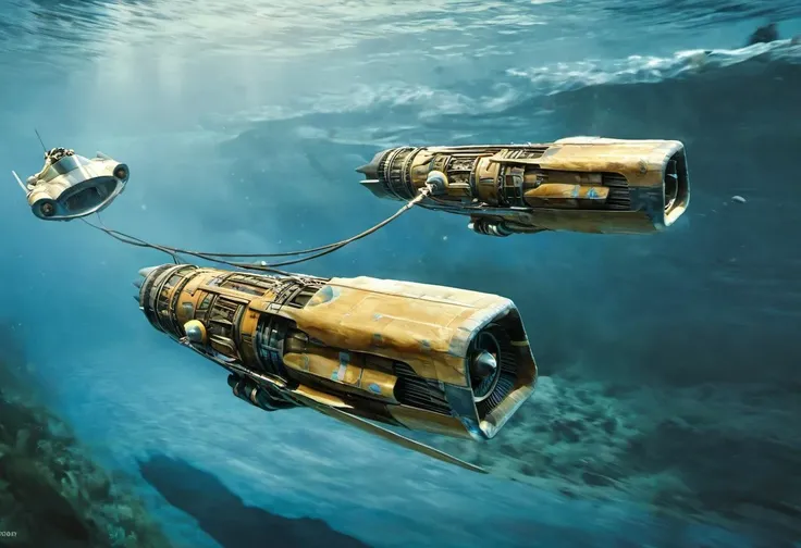 a photo of podracing, blue vehicle, underwater background, <lora:podracing_sdxl_15:0.8>, high resolution, beautiful, highest quality, masterpiece, highly detailed