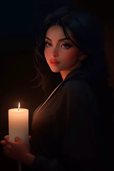 DEN_jullie_SG,
in a dark room in (pitch black:1.2) amongst a (candle light vigil:1.2), (candles:1.1), (candle light:1.1), (pitch black room:1.2), (darkness:1.1), wearing a (sheer robe:1.1), robe, sheer, (lots of candles:1.2),
bokeh, f1.4, 40mm, photorealistic, raw, 8k, textured skin, skin pores, intricate details <lora:epi_noiseoffset2:1>, epiCRealism, <lora:ClothingAdjuster3:-0.8>