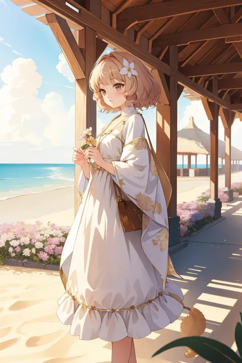 1girl, [ (designed by Maria Sibylla Merian:1.3) and (Bill Medcalf:1.3) ::2], grand Drawing, highly detailed, Long exposure of a Beige ([Poodle|Carport]:1.3) , it is very Emerging and Exquisite, beach and Catalpa background, desolate flower field with Seedling, Foggy, Wide view, Classical, Satisfying, Auroracore, rim light, F/8, Ektachrome, Paint splotches, Magic the gathering, absurdres, photolab