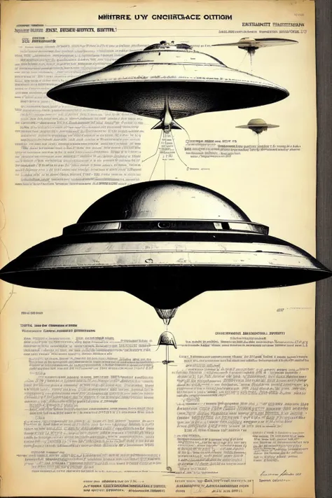 photo of a dec_doc, (redacted text:1), text, flying saucer, UFO, diagram. (intricate details), <lora:add_detail:0.5> <lora:dec_doc-15:0.9>