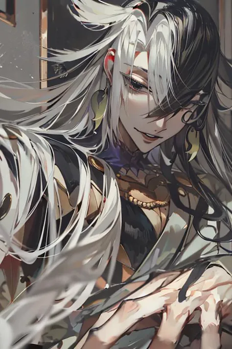 best quality,masterpiece,1boy, male focus,<lora:ashiyadouman:1.1:MIDD>, <lora:auDeleteAuStyleLora_offset:1>, au \(d elete\),