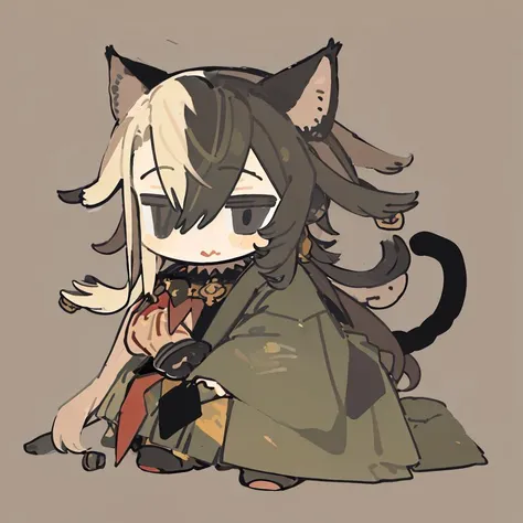 best quality,masterpiece,1boy,chibi,ashiya douman \(fate\), solo,black eyes,cat ears,cat tail,simple background, <lora:ashiyadouman:1:MIDD>, <lora:simpleChibiArtstyle_v10:1:OUTALL>