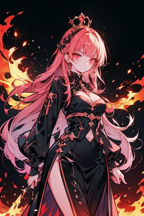 She's the queen of the night
For our god and king, she fights
And relentlessly she walks
To the edge of the world
Through the fire and flames
Through her enemies remains
They will see her glory now