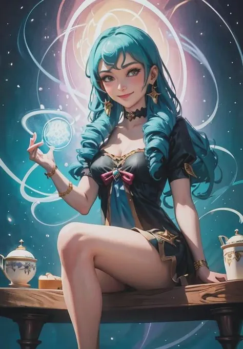 (best quality,4k,ultra-detailed,vivid colors),(hyper-realistic,photo-realistic:1.37),cosmic beings,HARMONIZERS,gather in a circle,emitting vibrant colors of light,holographic bodies,translucent and ethereal,great celestial power,resonating frequencies,interweaving energy strands,luminous auras,otherworldly presence,diverse forms and shapes,supernatural essence,peaceful and serene atmosphere,cosmic harmony and balance,intergalactic meeting,transcendental connection,starry backdrop,an array of cosmic nebulae and galaxies,fantastical cosmic landscape,amplified energy fields,illuminating the surroundings,cosmic energy vortexes,radiant beams of light,blending with the universe,infinite cosmic knowledge and wisdom,transcendent communication,boundless love and compassion,manifestation of universal truth,illumination of souls,harmonious vibrations,cosmic illumination,expansion of consciousness,color spectrum,enigmatic runes and symbols,creating a celestial symphony,amongst the cosmos. Hatsune Miku,