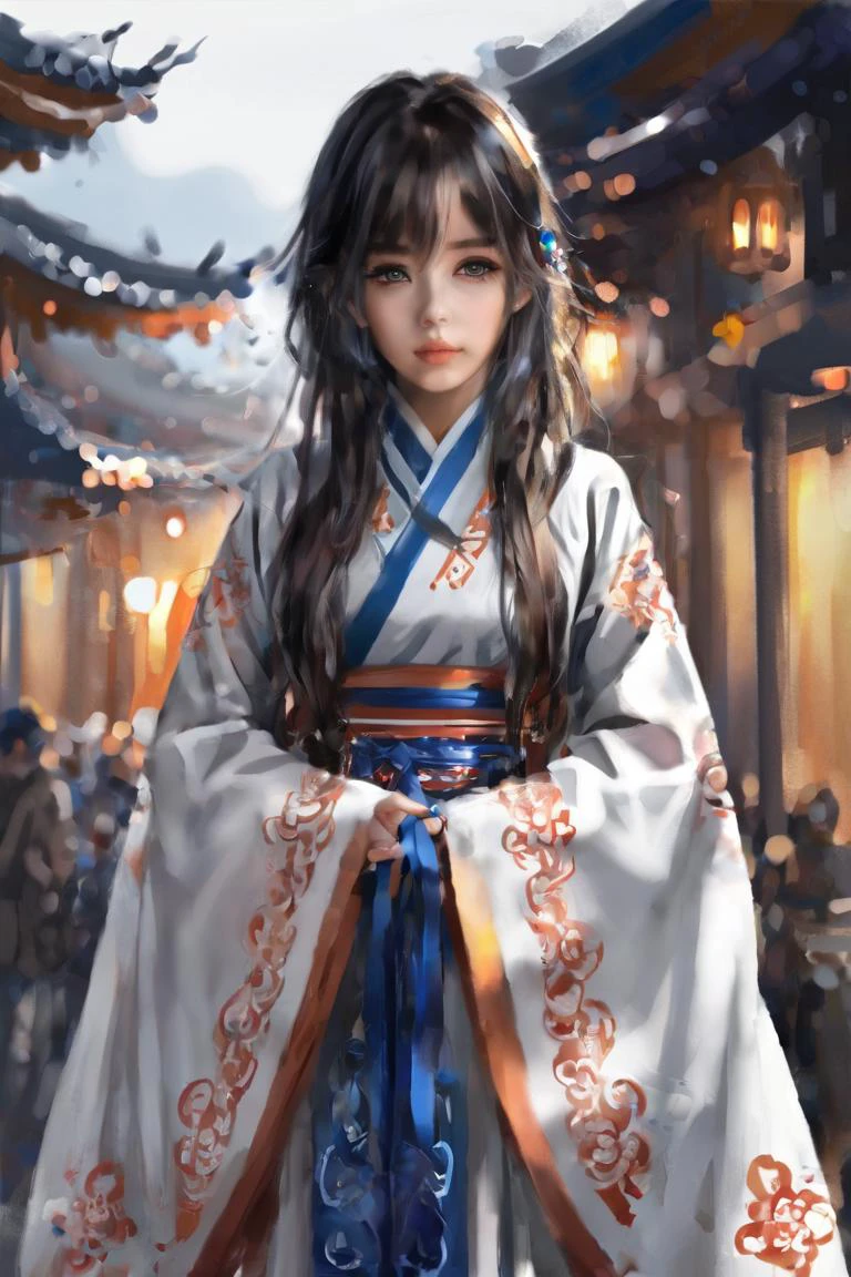 Masterpiece, best quality, 1girl, <lora:kwFemale_Beta40-SDXL_v1:1>, waifu, a painting in the style of guidao style