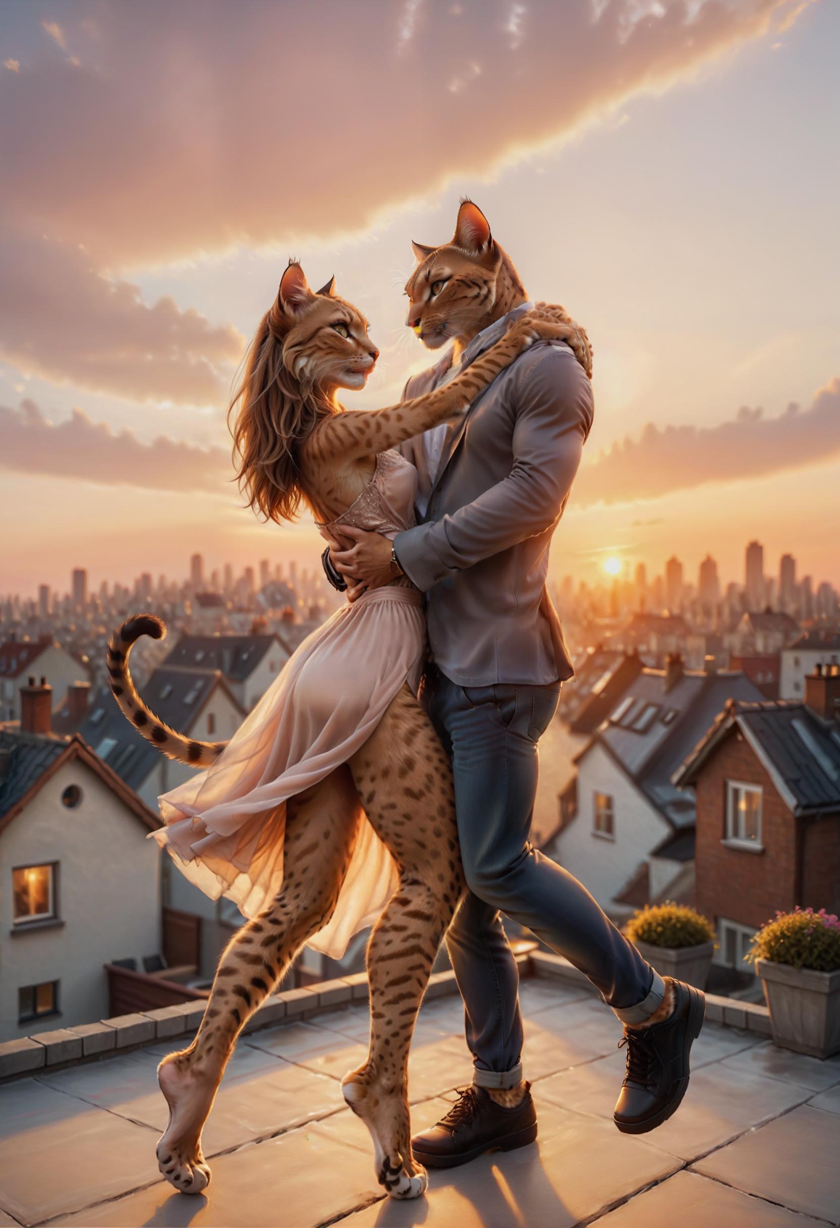 Realistic Feline Hybrids - Cat People Realistic Feline Hybrids