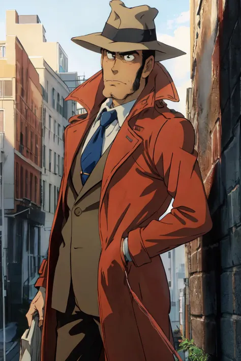 zenigata,trenchcoat,
(best quality, masterpiece, RAW photo,ultra-detailed:1.2), <lyco:GoodHands-beta2:1.0>,,solo,looking at viewer, ungry, <lyco:Zenigata:0.8>
bust shot,