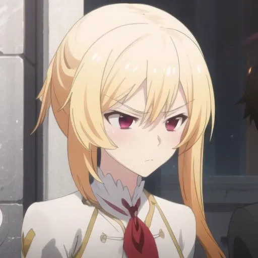 masterpiece, best quality, tsurime, lisesharte atismata, outside, serious face expression, emotionless and cold, formal elegant suit, 1 girl,  <lora:lisesharte-bahamut:0.79> <lora:Tsurime:0.90>
