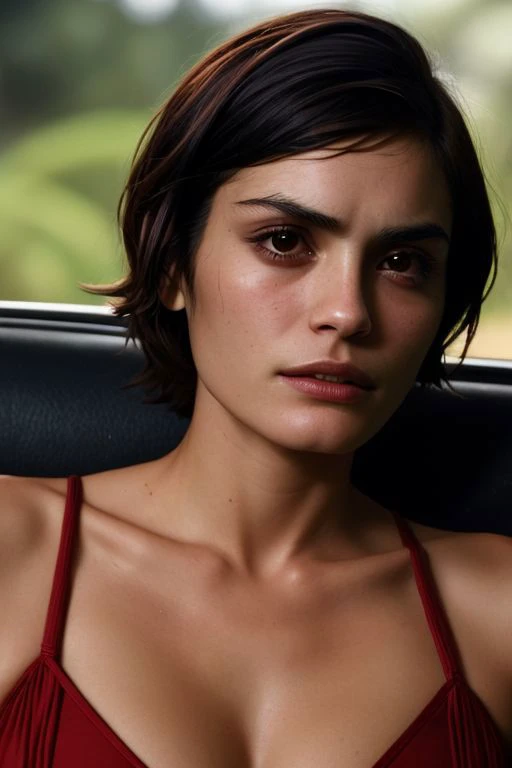 (closeup:1.0) photo of (CR-ShannynSoss4mon-frankyfrank2k:0.9) as a (young:1.0) woman, (oiled shiny skin:1.0), (tilted angle shot:1.0), (slick undercut hair:1.0),
(8k uhd:1.0), (best quality:1.0), (masterpiece:1.0), (sharp focus:1.0),