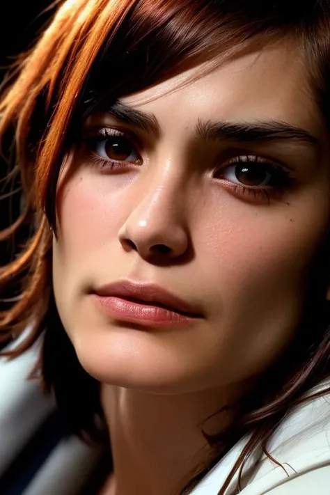 (closeup:1.0) photo of (CR-ShannynSoss4mon-frankyfrank2k:0.9) as a (young:1.0) woman, (oiled shiny skin:1.0), (tilted angle shot:1.0), (slick hair:1.0),
(8k uhd:1.0), (best quality:1.0), (masterpiece:1.0), (sharp focus:1.0),