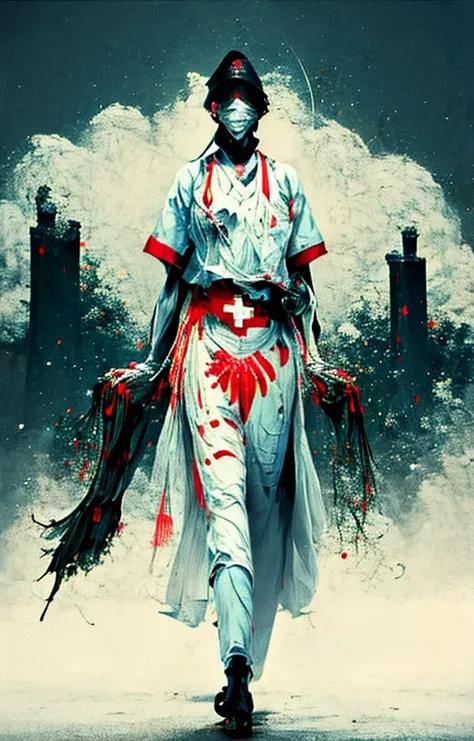 nurse,<lora:诡异服装:1>