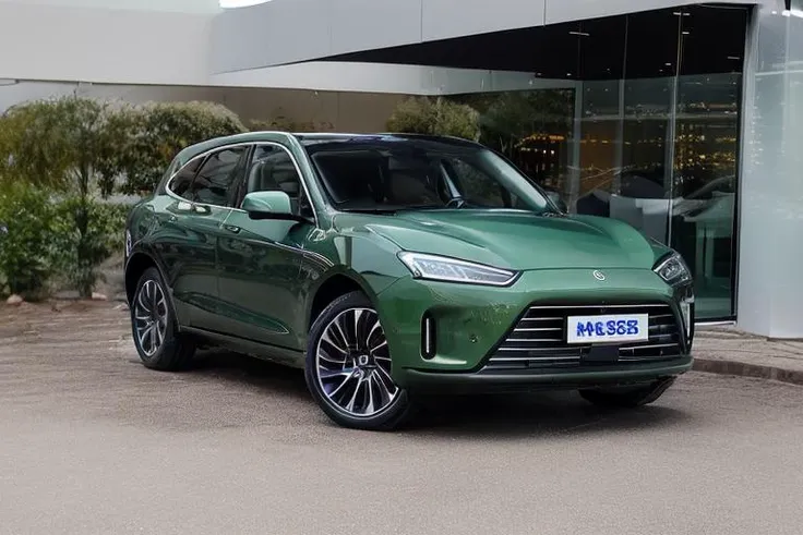 best quality, masterpiece,highres, high detail,Realistic photo,colorful,
1car,aito m5,green,
 <lora:m53-000014:0.98>