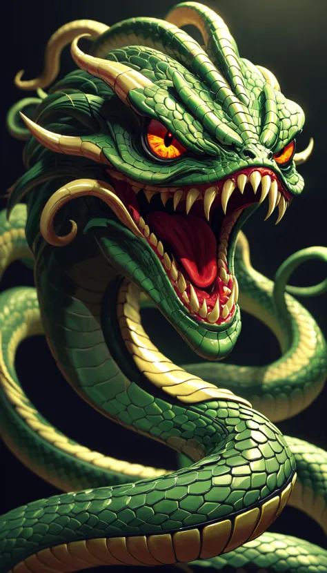 Positiv Clip L
4k, award-winning, professional, highly detailed, cartoon style, A serpent-like creature with a venomous glare that can kill with a single glance, embodying the danger and terror of the unknown.
Positive Clip G
4k, award-winning, professional, highly detailed, cartoon style, A serpent-like creature with a venomous glare that can kill with a single glance, embodying the danger and terror of the unknown.
---------