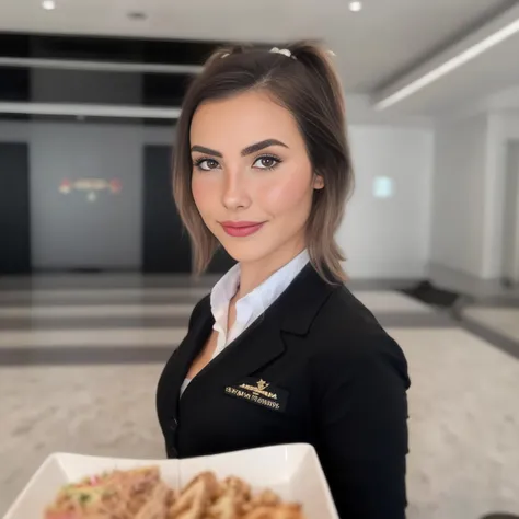 photo of ohwx woman as a stewardess, <lora:AndreaBotez:1>