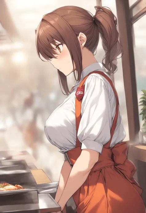 1girl, <lora:sdxl2-flat2-512b:-1>,medium breasts,solo,
<lora:annamillerXLv2:0.8>,anna miller ,waitress,name tag,high-waist skirt,suspender skirt, apron,
from side, upper body, looking ahead, bored, closed mouth,restaurant,
best quality,medium quality,