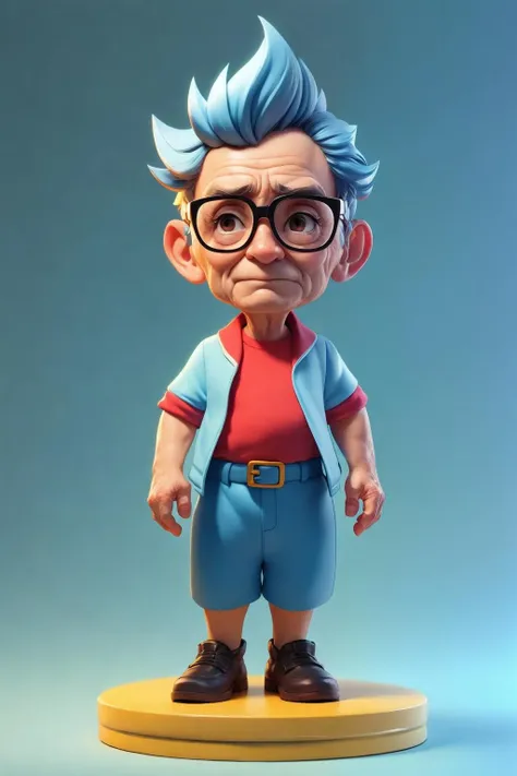 <lora:3dcharacter-000004:0.6:MIDD>, 3dcharacter,old man,(full body:1.2),simple background, masterpiece,best quality,(light blue gradient background:1.1) ADDBASE
ADDCOL
ADDROW
brown hair ADDROW
(red shirt:1.1) ADDROW
(black trousers:1.1),sports shoes ADDROW
ADDCOL