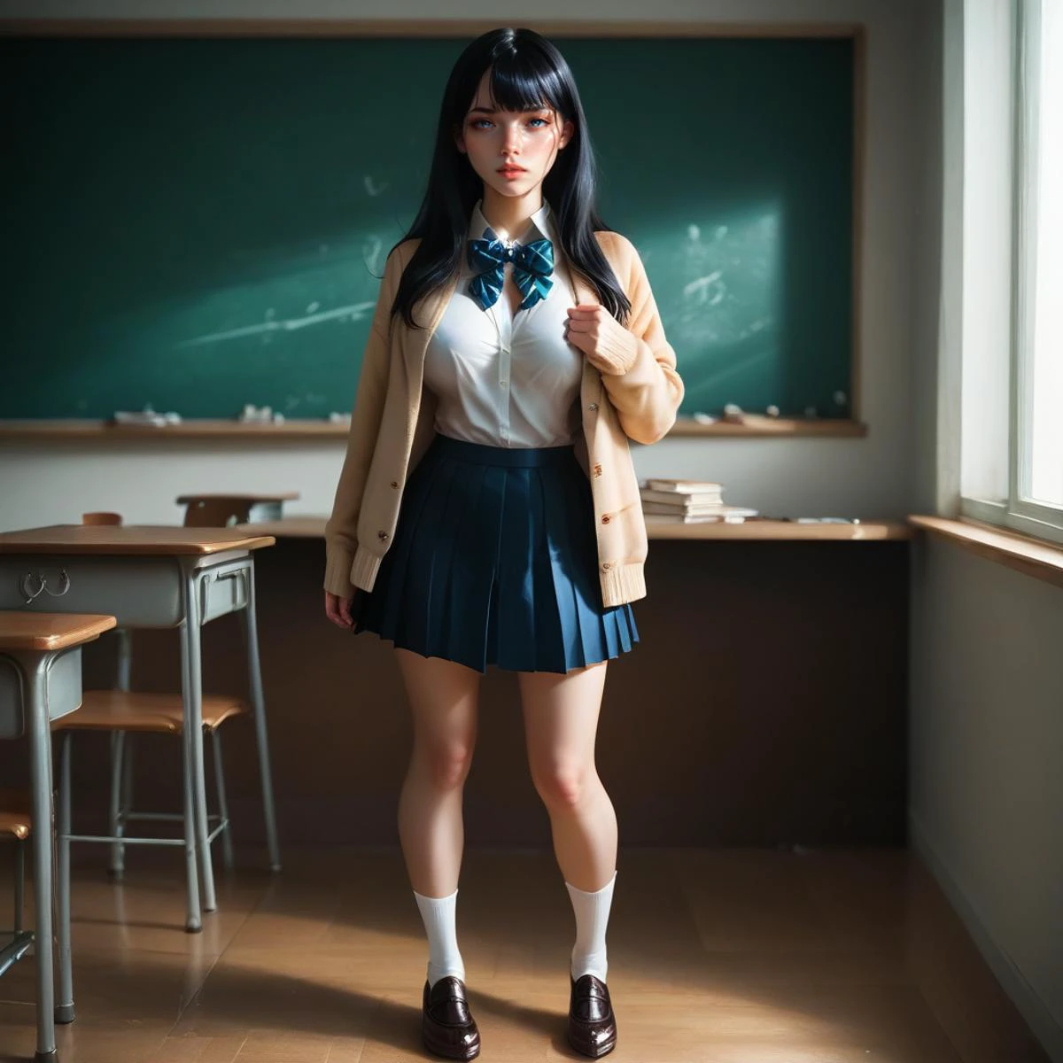 score_9_up, score_8_up, score_7_up, (masterpiece), (best quality), (ultra-detailed), (very aesthetic:1.2), intricate details, perfect composition, absurdres, romantic atmosphere,
<lora:Breast Slider - Pony_alpha1.0_rank4_noxattn_last:-1>, <lora:age_slider-LECO-v1:1>,
<lora:HikariKurodaXLpony001:1>, HikariKuroda,1girl,black hair,long hair,black eyes, ((Directional lighting)),
<lora:43stl1ght1ngXLP2:0.5>, 43stl1ght1ng, <lora:Expressive_H-000001:0.8>, expressiveh, <lora:d3t41l3dXLP:0.5>, d3t41l3d, <lora:add-detail-xl:1>, zPDXLrl, <lora:Perfect_Eyes:1>, Perfect_Eyes, <lora:TeethXL:1>, TeethXL,