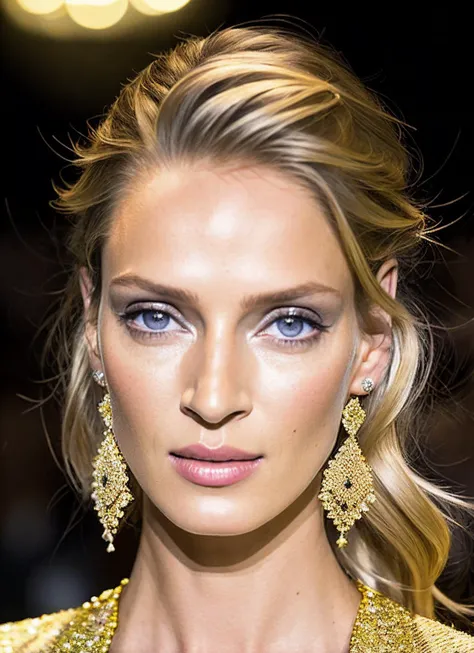 modelshoot style, raw photo of a supermodel sks woman wearing shimmering clothes walking on the ramp at milan fashion show, tattoos, 8k, intricate details, detailed face and eyes,(rendered eyes) <lora:epiNoiseoffset_v2:1>, <lora:locon_uma_v1_from_v1_64_32:1.25>