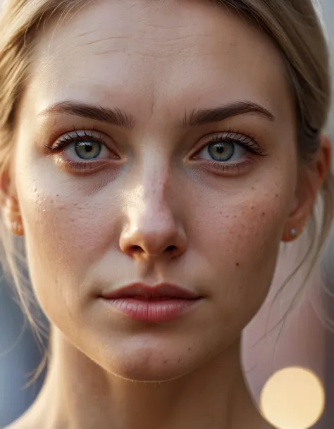 realistic skin texture, upper body portrait, photo of a beautiful swedish woman, bokeh, f1.4, 40mm, photorealistic, highly detailed, sharp focus, 4k, uhd, masterpiece