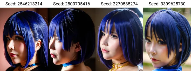 (highres, best quality, masterpiece:1.2), (realistic, photo-realistic:1.37), dark background, simple background,
(1girl, solo, face close-up), (slim girl:1.4), blue hair, short hair, choker, (from side)