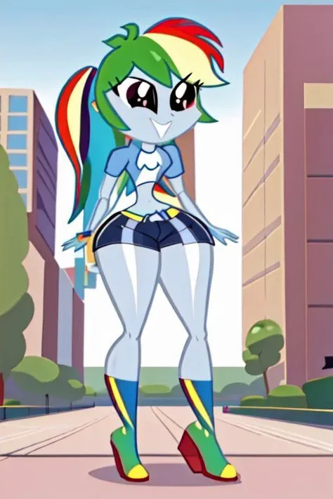 Rainbow Dash Giantess inflatable phonescreenrecording