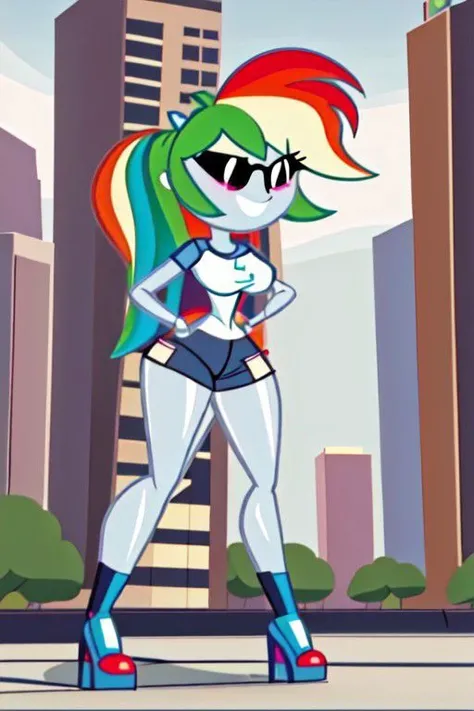 Rainbow Dash Giantess inflatable phonescreenrecording