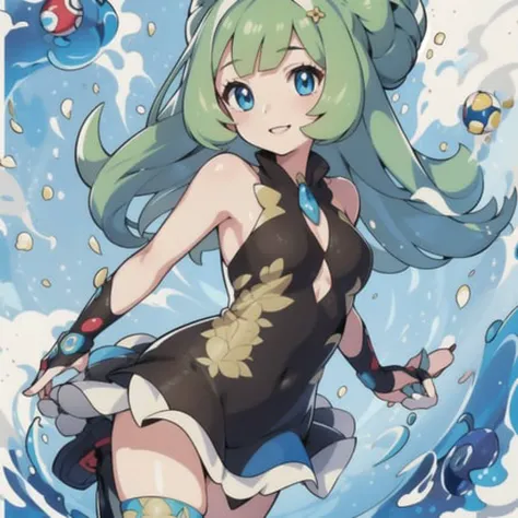 1girl,pokemon_card,(best quality), (high_quality), (intricate_details), (ultra-detailed), (illustration), (distinct_image),saito_naoki,