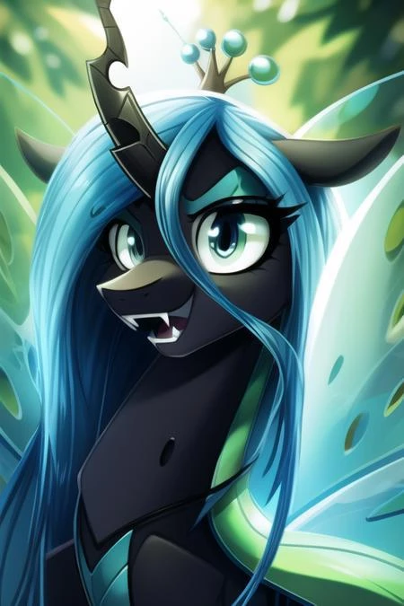 SDChrysalis, full body, aqua hair, aqua eye, single horn, open mouth, fangs, (Best Quality:1.2), crisp, clean, detailed eyes, beautiful face, <lora:Chrysalis-15:1>, <lora:Furtastic_Detailer:1>