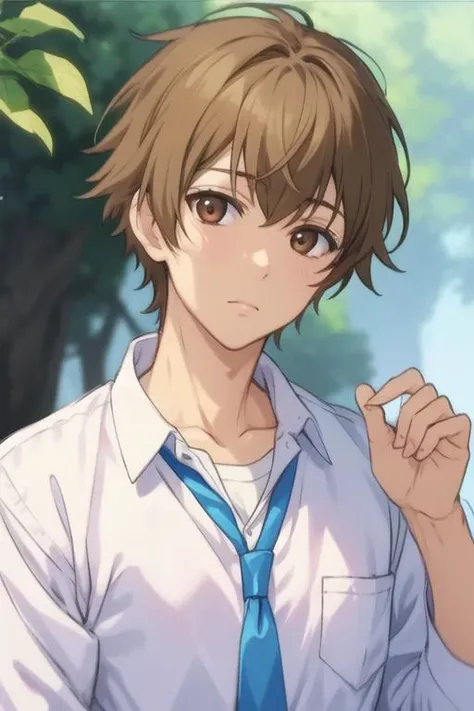 masterpiece, best quality, sketch, 1boy, solo, male focus, looking at viewer, upper body, depth of field, <lora:ikuyoshi_sasaki:0.66>, ikuyoshi_sasaki, brown hair, brown eyes, , , ,