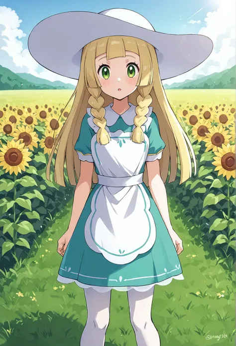 1lillie1, blonde hair, green eyes,
<lora:Lillie_PonyXL:1>,