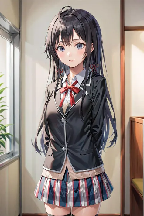 <lora:yukino_xl_long:1>,yukinoshita yukino,indoors,faint smile,