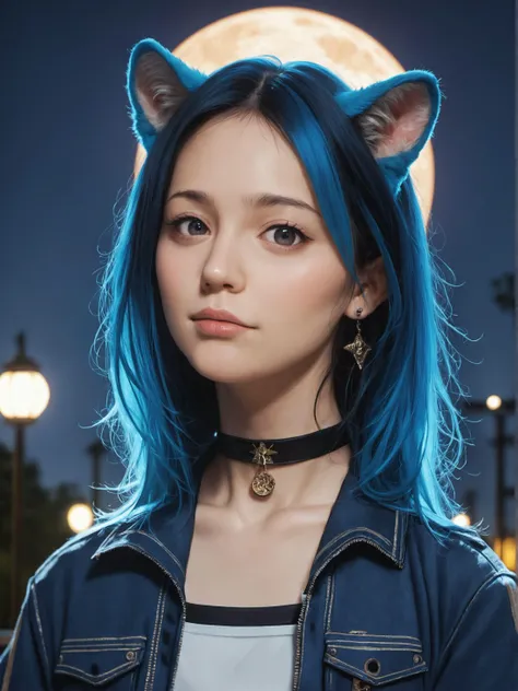 (score_9, score_8_up, score_7_up, source_furry, analog photo, physically-realistic, lit)
50mm lens
aperture opening of f/4.0
(1girl, solo:1.4), (multicolored hair:1.2), (blue hair:1.2), long hair, streaked hair, halo, looking at viewer, (blue jacket:1.2), animal ears, green eyes, earring, choker, upper body, floating hair, open jacket night, full moon (simmetrical), outdoors, ((photography:1.4)), intricate details, intricate details, Detailed Fluffy Fur, hyperdetailed, natural fur texture, hyperrealism, sharp (hyperrealistic, cinematic light, depth of field)
\\ Made with ONE FOR ALL checkpoint by Chaos Experience @ https://civitai.com/user/ChaosExperience/ \\