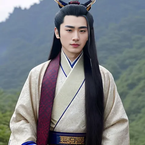 photo of zhy zhangyi, standing, ((long hair)), (((full body))), detailed face, detailed hands