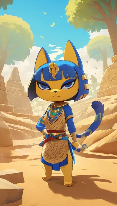 (masterpiece, best quality), intricate details, 8k, artstation, wallpaper, official art, splash art, sharp focus,
<lora:AnkhaAnimalCrossing1:0.8> Ankha (Animal Crossing), Ankha,
arms crossed, from below, looking at viewer, smug,standing,