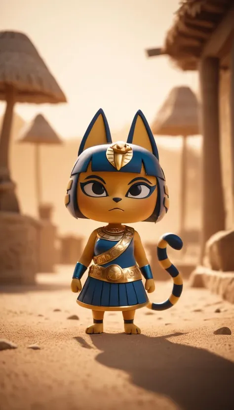 score_9, score_8_up, score_7_up, source_anime, 1girl, ankha \(animal crossing\), ankha furry, detailed and extremely fluffy body fur, masterpiece, detailed background, happy,